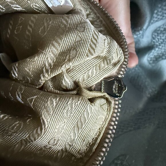 Prada Studded Canapa  Pouch - Picture 7 of 15